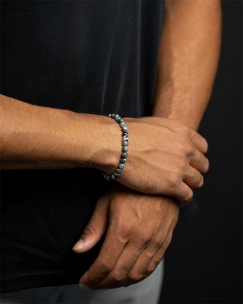 Armband mit 6 mm Hawk Eye Stein - Hawk Eye 6mm